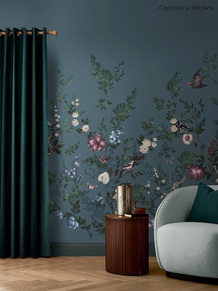 Graham & Brown Denim Allurium Fixed Size Mural 4m x 2.5m (G85737) | £300