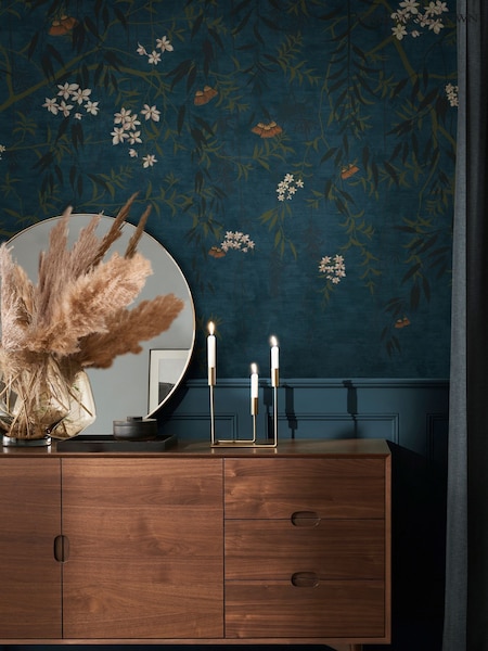 Graham & Brown Sapphire Obassia Fixed Size Mural 4m x 2.5m (G85739) | £300