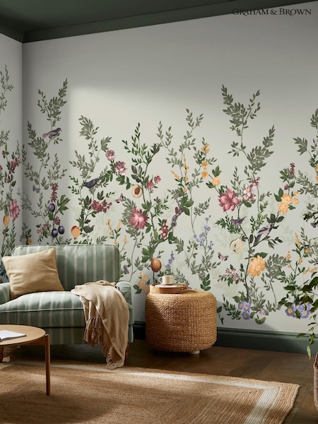 Graham & Brown Sage Allurium Fixed Size Mural 4m x 2.5m (G85740) | £300