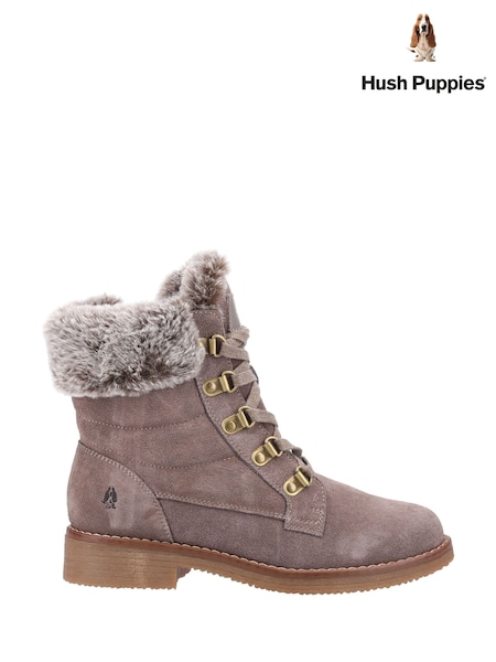 Hush Puppies Brown Florence Mid Boots (G86072) | £100