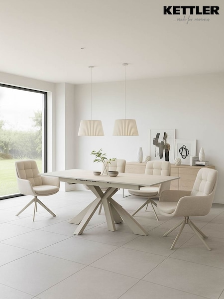 Kettler Beige Oslo 4 Seater Dining Table and Chair Set (G86848) | £2,000