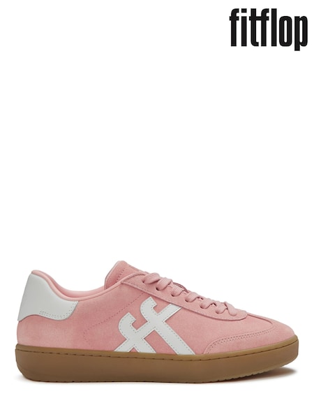 FitFlop Pink The Dash T-Toe Suede Sneakers (G87387) | £95