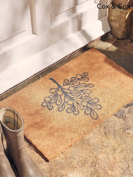Cox & Cox Natural Mistletoe Doormat (G87485) | £22