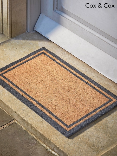 Cox & Cox Natural Border Doormat (G87489) | £22