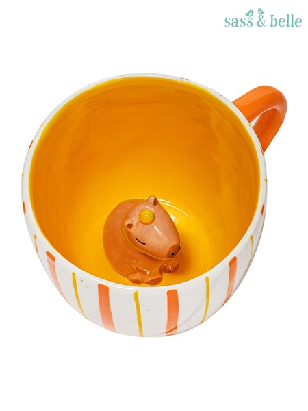 Sass & Belle Orange Surprise Capybara Mug (G88204) | £14