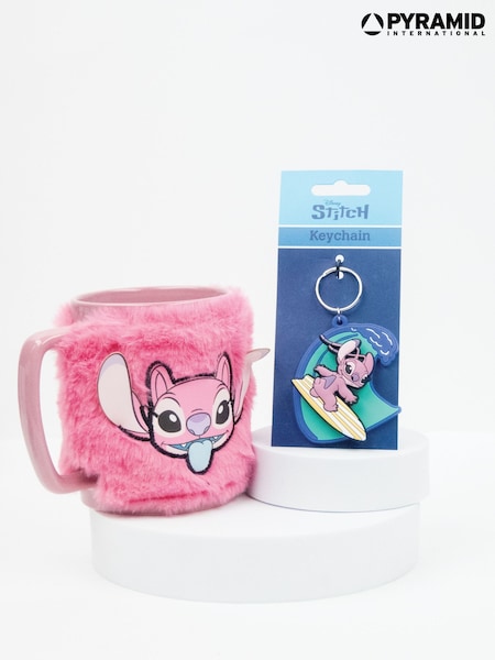 Pyramid International Purple Lilo and Stitch Angel Mug & Keyring Gift Set (G88264) | £16
