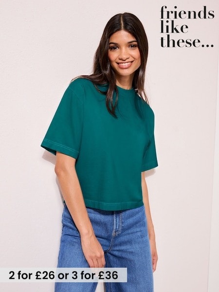 Teal Blue - Friends Like These Heavyweight Boxy T-shirt