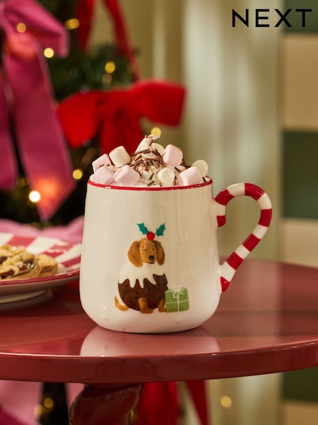 Christmas Pudding Dog Mug