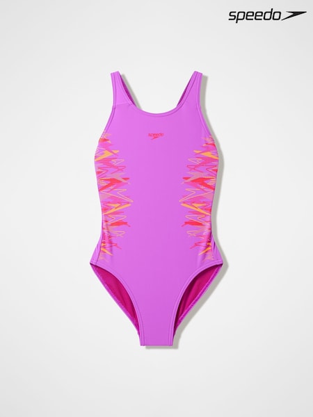Purple - Speedo Placement Muscleback Swimsuit