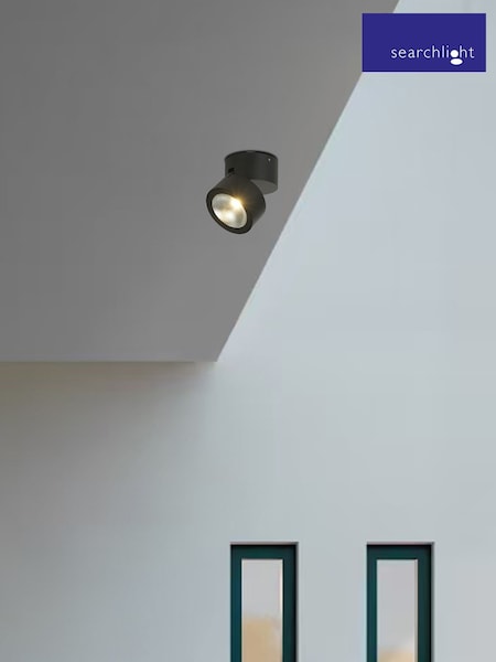 Searchlight Black Aluminium Wall Light (G89086) | £40