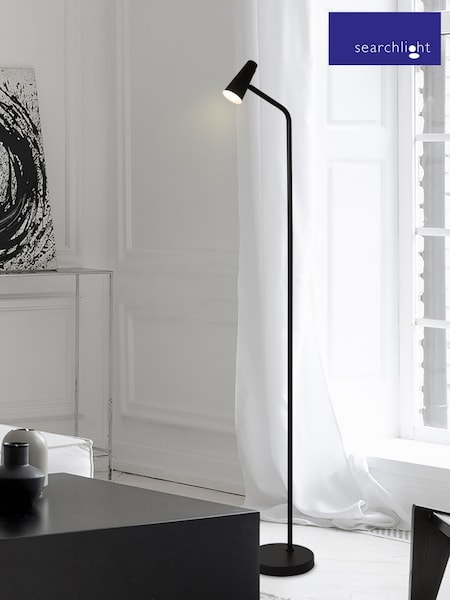 Searchlight Matt Black Rechargeable Floor Lamp (G89093) | £67