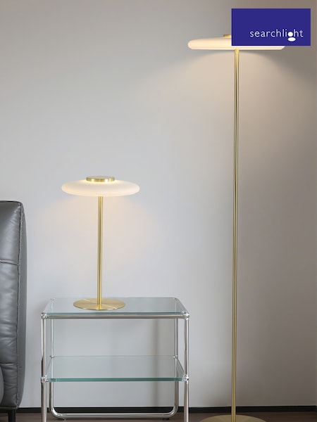 Searchlight Brass Metal & Glass Table Lamp (G89160) | £71