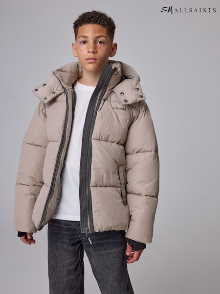 Grey - Smallsaints Ripstop Logo Coat