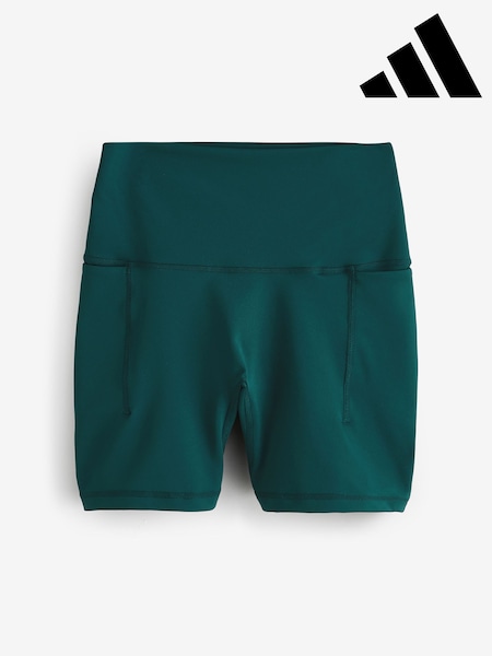 adidas Green 3 Stripe Sculpture Shorts (G89780) | £45