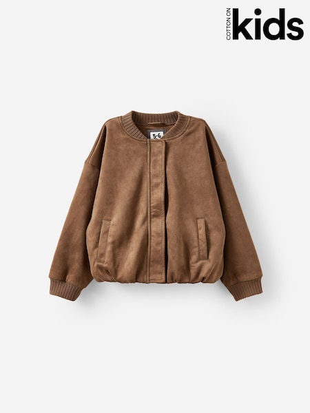 Cotton On Brown Oversized Bomber Jacket (G89786) | £50