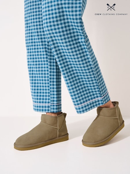 Crew Clothing Natural Suede Slipper Boots (G90171) | £39