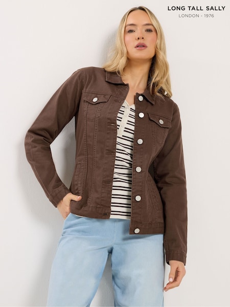 Long Tall Sally Brown Denim Jacket (G90232) | £50
