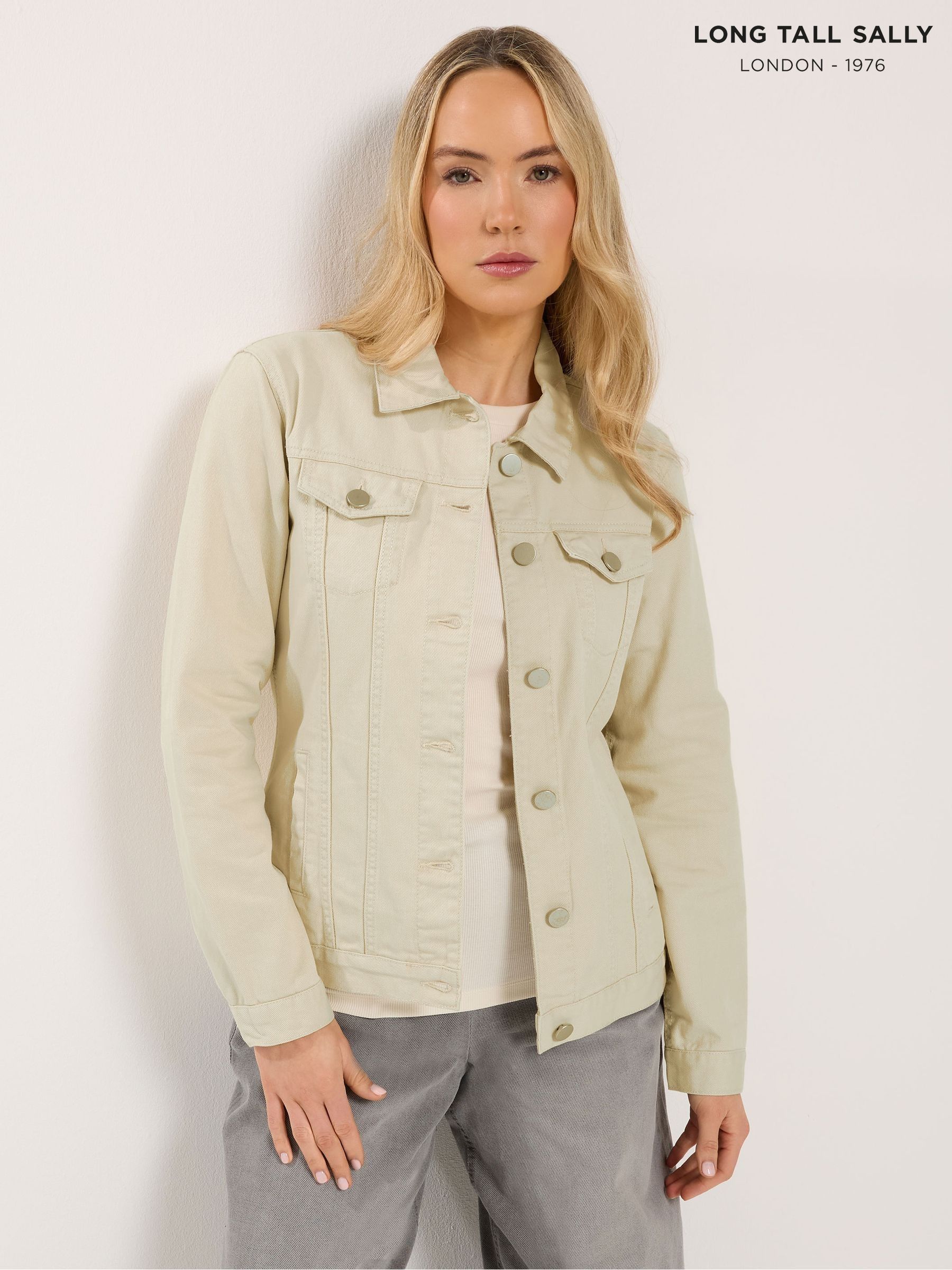 Womens Cream Denim Coats & Jackets | Next Official Site