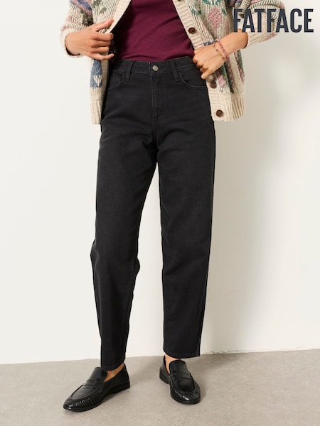 Black - Fatface Taper Leg Jeans