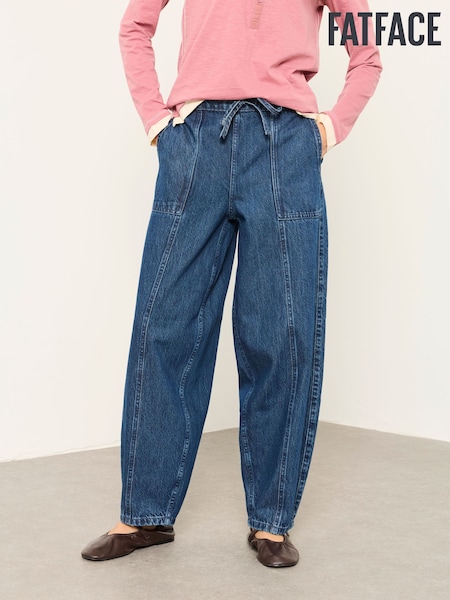 Denim Dark Wash - Fatface Drawstring Jeans