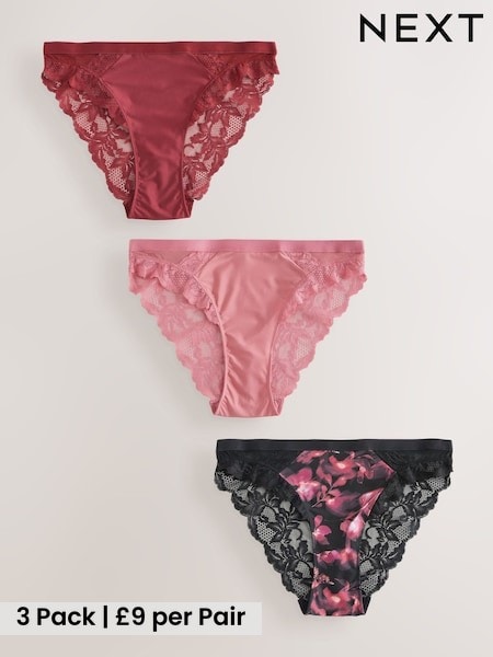 Black/Rust/Pink - Knickers