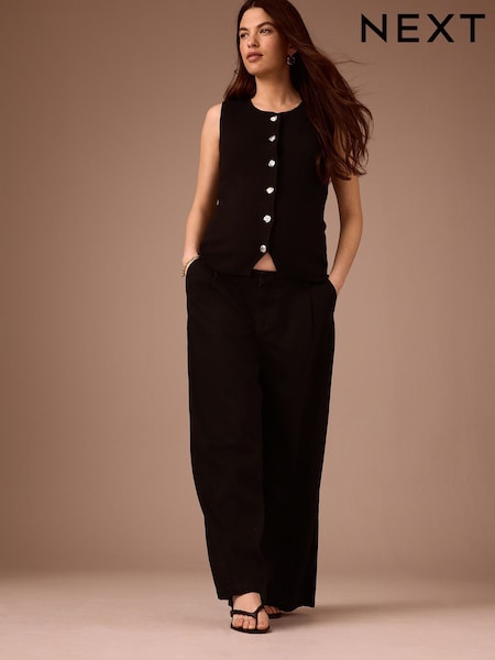 Black Denim - Maternity Tencel™ Blend Palazzo Jeans