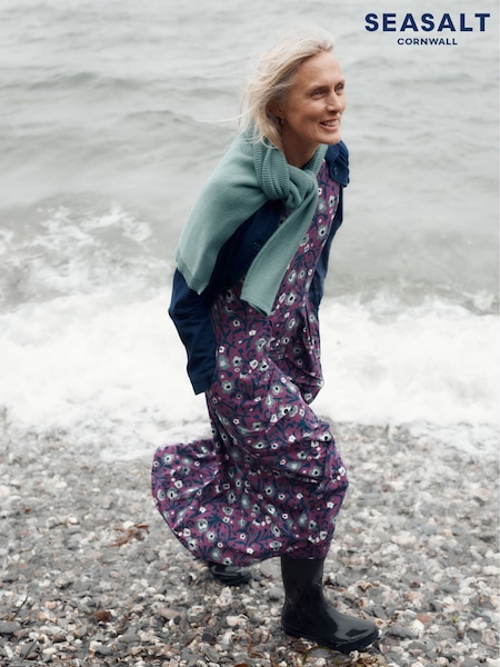 Seasalt Cornwall Purple/Blue Tall Veronica Dress (G90917) | £70