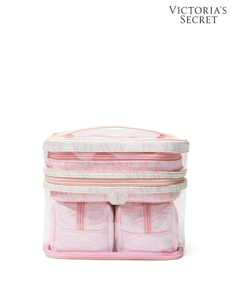 Pink Victoria Script - Victoria's Secret Makeup Bag