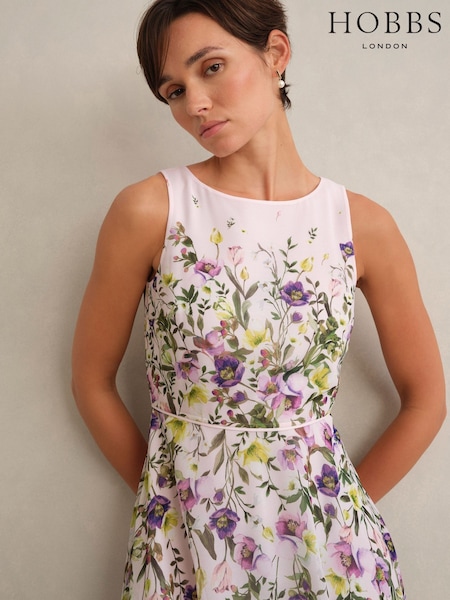 Hobbs Light Pink Carly Dress (G91009) | £169