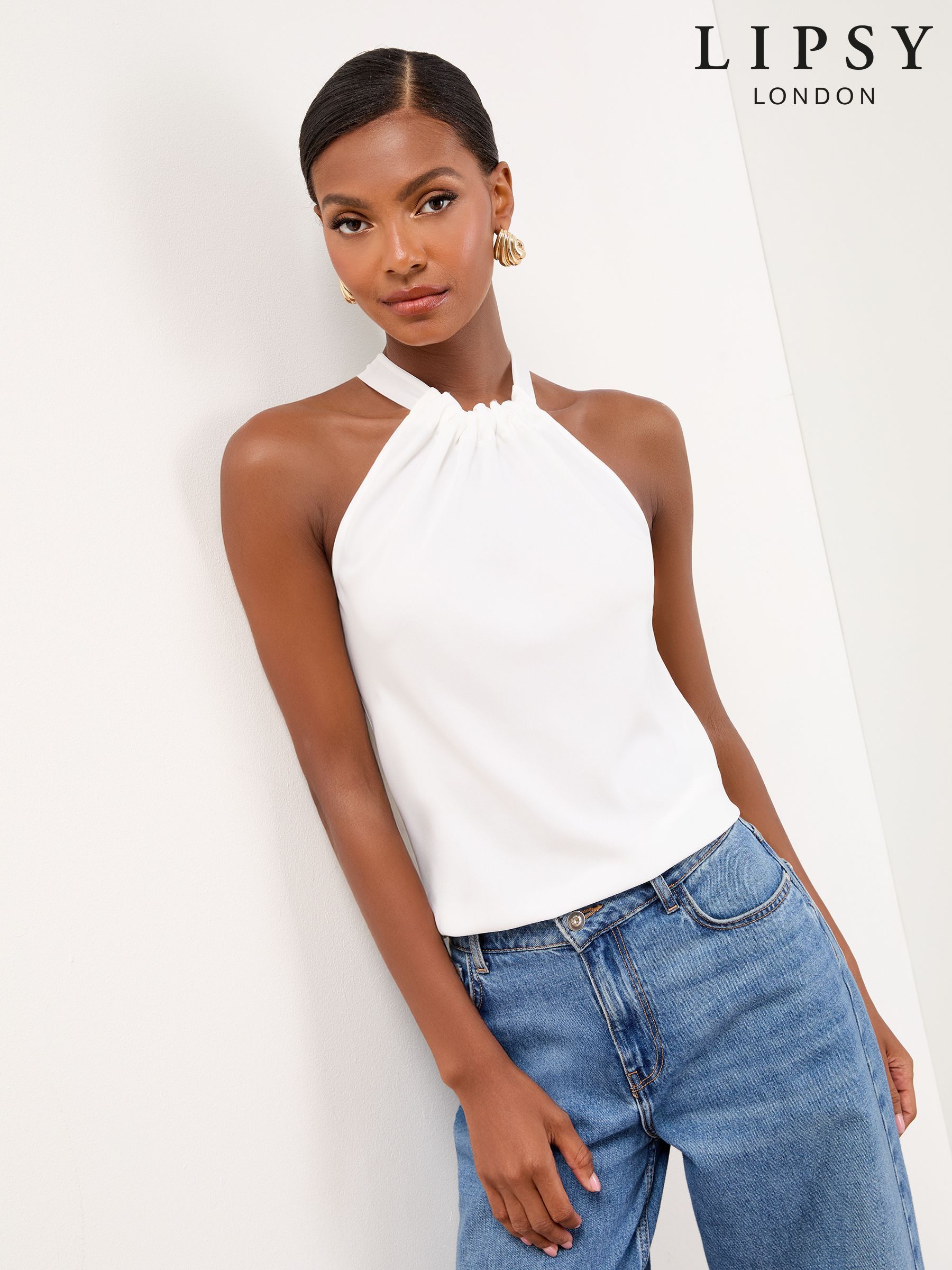 トップス melt the lady halterneck layered tops Crochet White Halterneck Top | Juanita – motelrocks-com-eur
