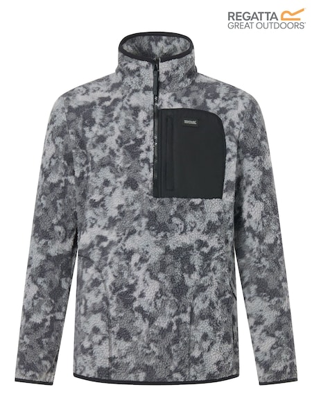 Light Grey - Regular Regatta Frankie Borg Half Zip Fleece