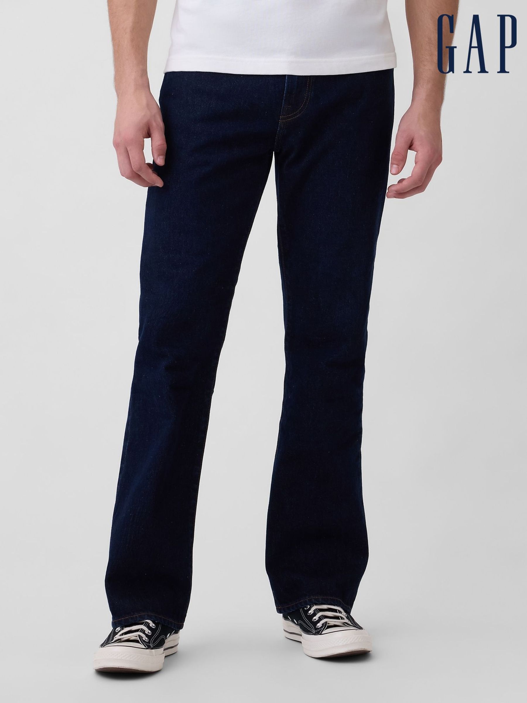 NEXT Jeans Bootcut Uomo 100% Cotone, Denim Blu Classico, Vita Regolare, Taglia 38