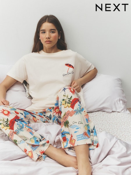 Ecru Holiday - Short Sleeve Pyjamas