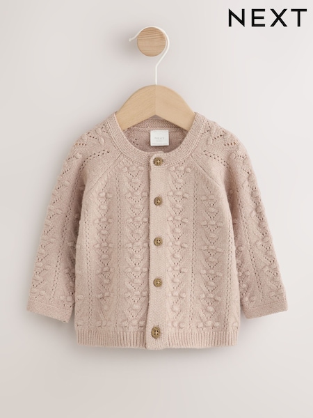 Neutral - Stitch Knitted Soft Touch Baby Cardigan