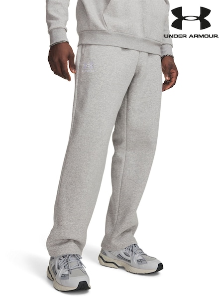 Grey - Regular Under Armour Essential Icon Fleece Trousers