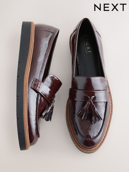 Berry Red - Forever Comfort® Chunky Tassle Loafers