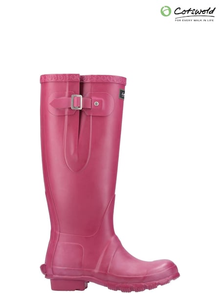 Cotswolds Pink Windsor Tall Wellington Boots (G94562) | £90
