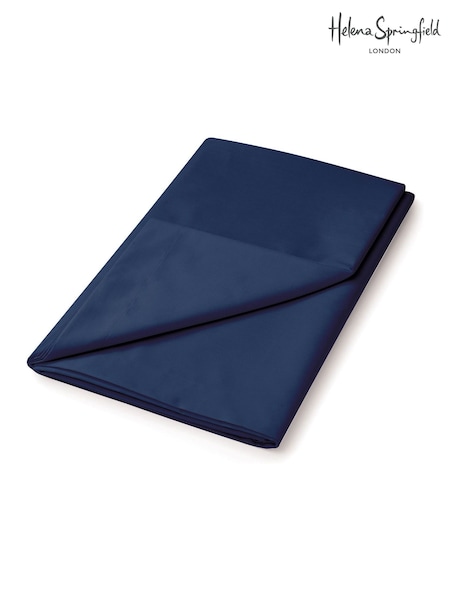 Helena Springfield Navy Easy Care Flat Sheet (G94733) | £18 - £23