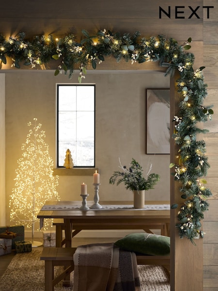 Artificial Light Up Christmas Garland