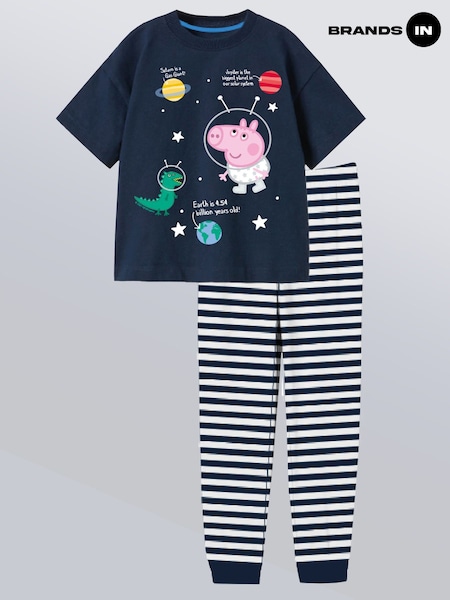 Brands In Blue Peppa Pig George Space Pyjamas (G95135) | £22