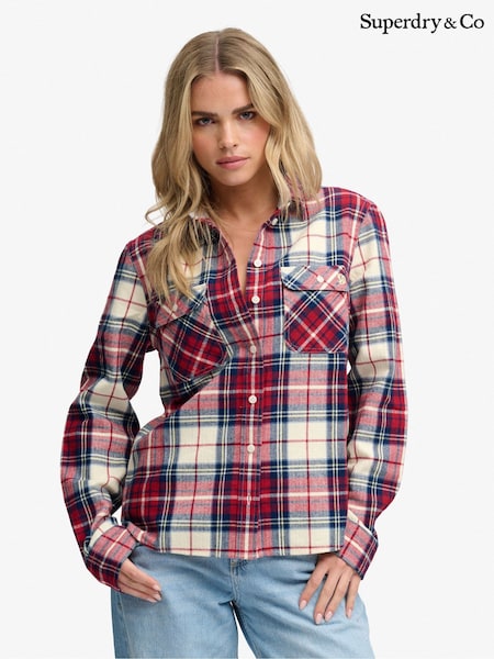 Red - Superdry Lumberjack Check Flannel Shirt