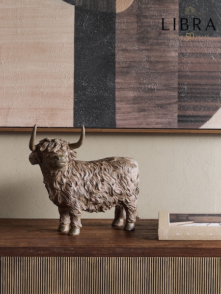 Libra Interiors Brown Murchie Rustic Highland Cow (G95763) | £100