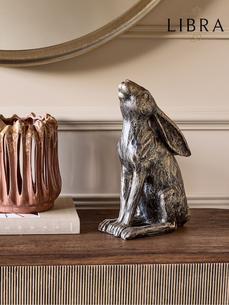 Libra Interiors Bronze Harry Stargazing Hare (G95772) | £95