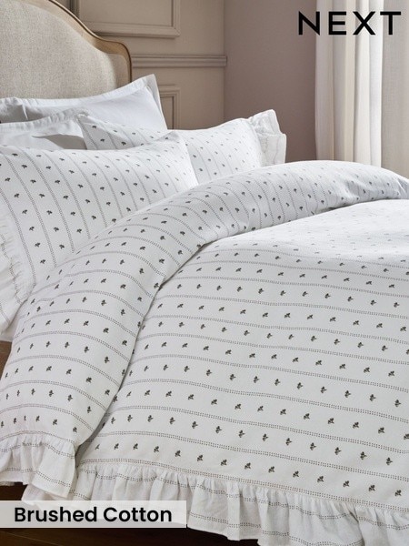 Brushed Frill Bed Set