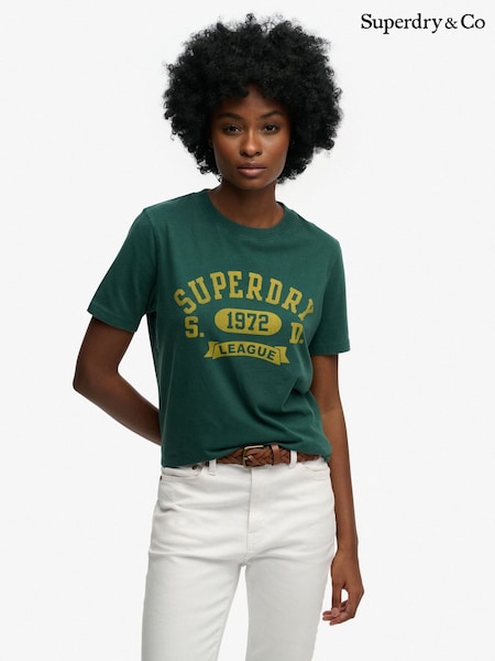 Superdry Green Vintage Prep T-Shirt (G96437) | £27