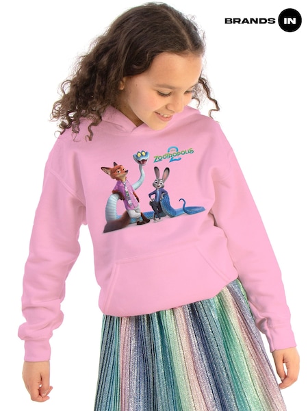 Brands In Pink Zootropolis Characters Hoodie (G96745) | £31