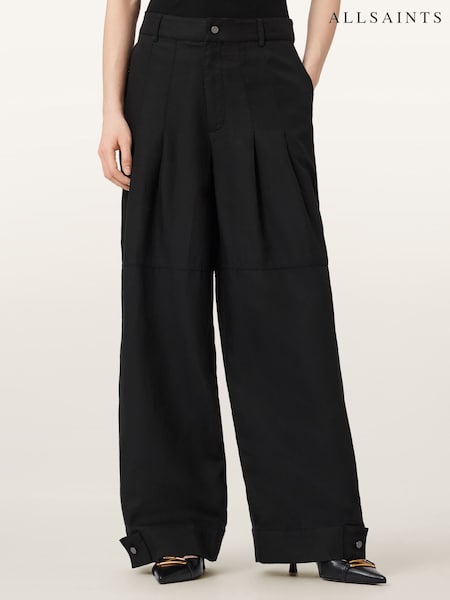 AllSaints Black Sherell Trousers (G96773) | £159