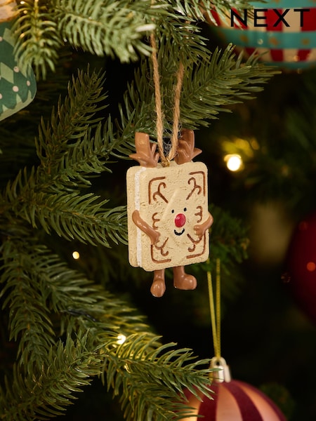 Biscuit Reindeer Christmas Bauble