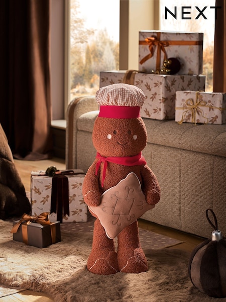 Gingerbread Man Plush Christmas Decoration
