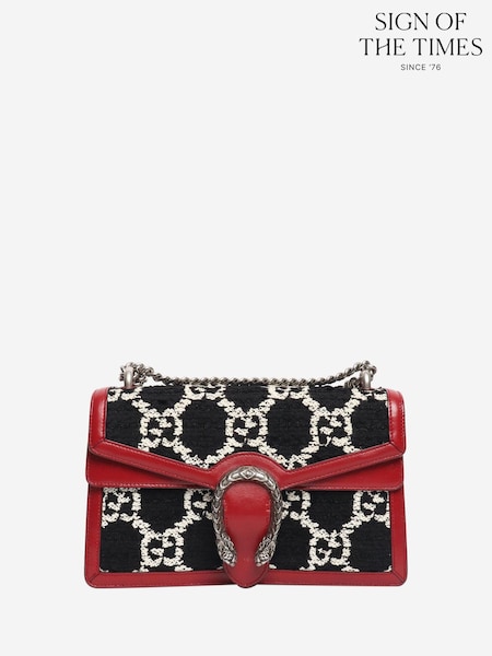 Sign of the Times Red Gucci Dionysus Tweed Shoulder Bag (G98121) | £970